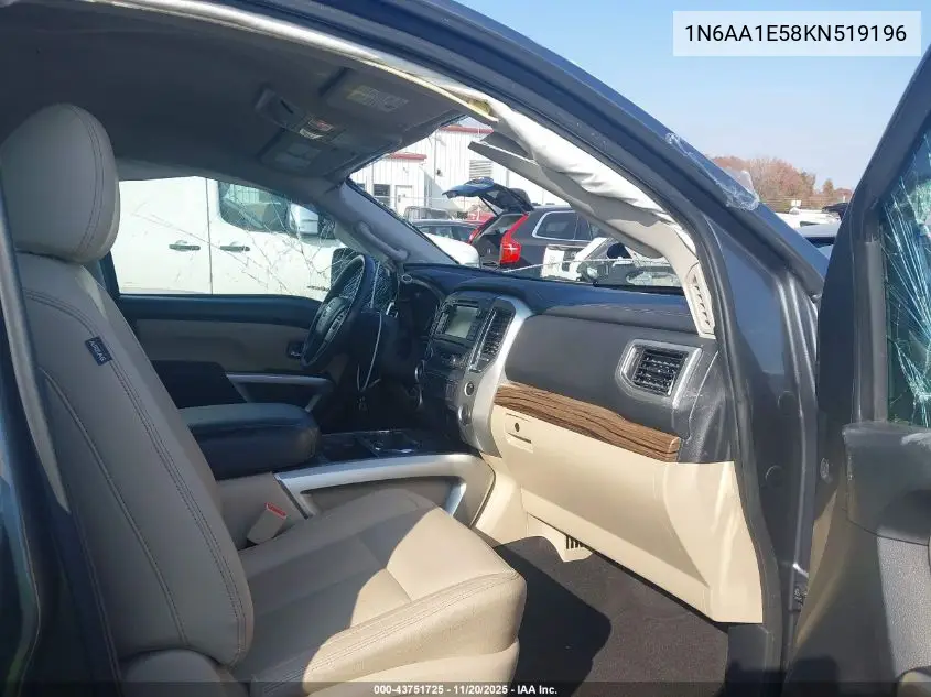 1N6AA1E58KN519196 2019 Nissan Titan Sl