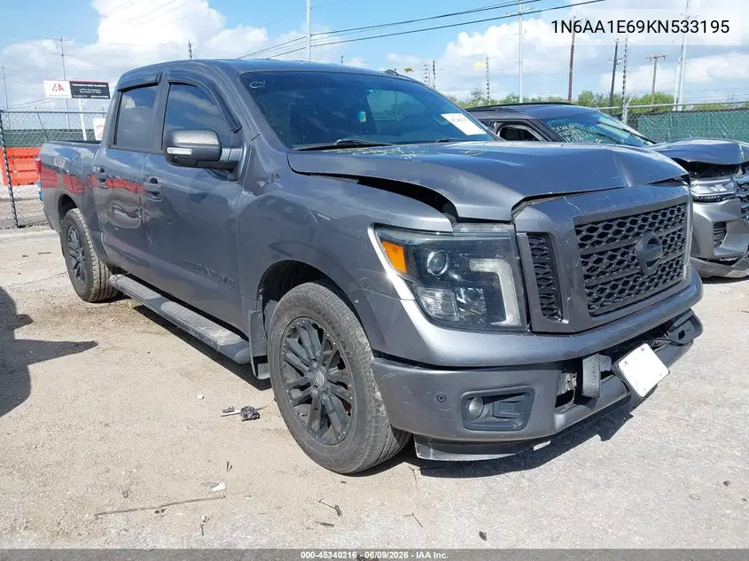 2019 Nissan Titan Sv VIN: 1N6AA1E69KN533195 Lot: 45340216