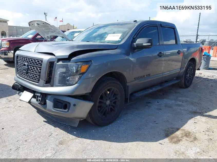 2019 Nissan Titan Sv VIN: 1N6AA1E69KN533195 Lot: 45340216