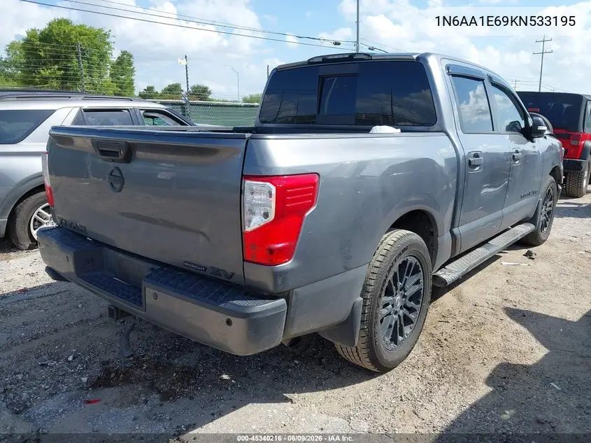 2019 Nissan Titan Sv VIN: 1N6AA1E69KN533195 Lot: 45340216