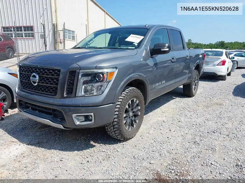 2019 Nissan Titan Pro-4X VIN: 1N6AA1E55KN520628 Lot: 45499085