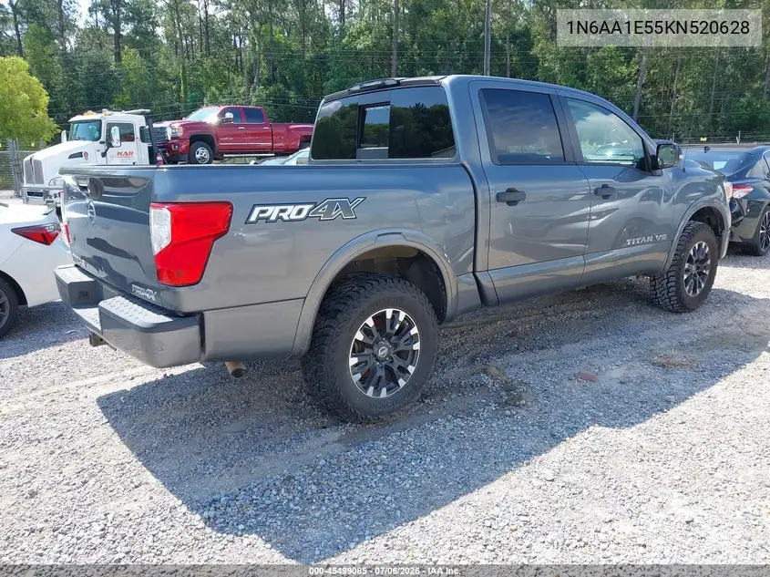 2019 Nissan Titan Pro-4X VIN: 1N6AA1E55KN520628 Lot: 45499085