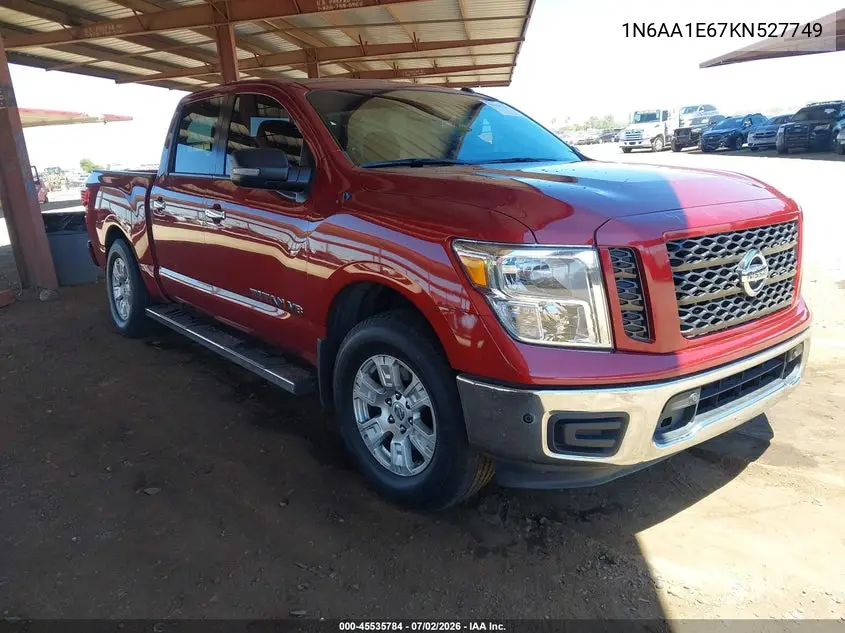 2019 Nissan Titan Sv VIN: 1N6AA1E67KN527749 Lot: 45535784