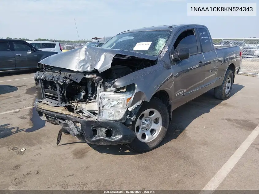2019 Nissan Titan S VIN: 1N6AA1CK8KN524343 Lot: 45544508