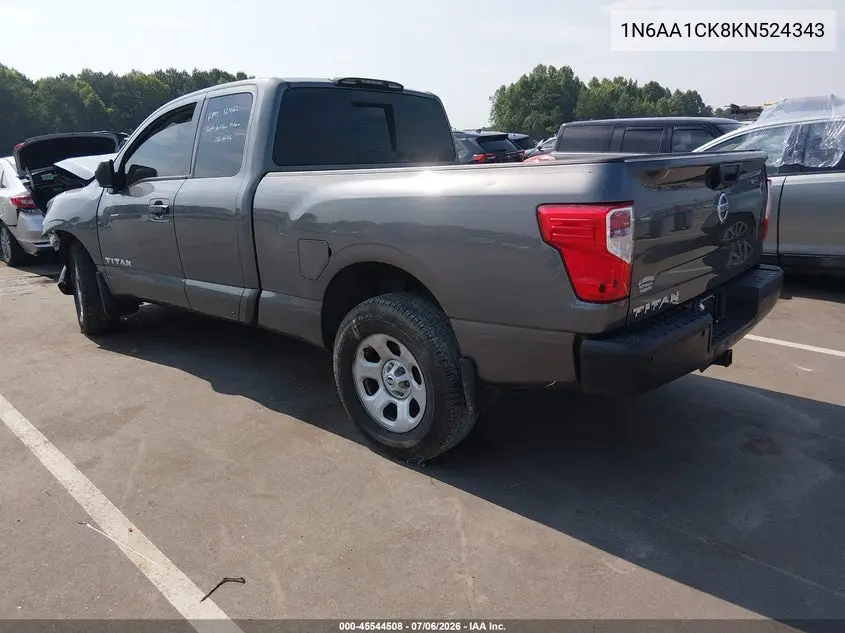 2019 Nissan Titan S VIN: 1N6AA1CK8KN524343 Lot: 45544508