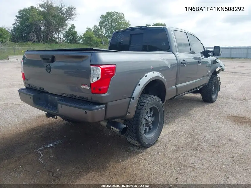 2019 Nissan Titan Xd Sv Diesel VIN: 1N6BA1F41KN508292 Lot: 45559235