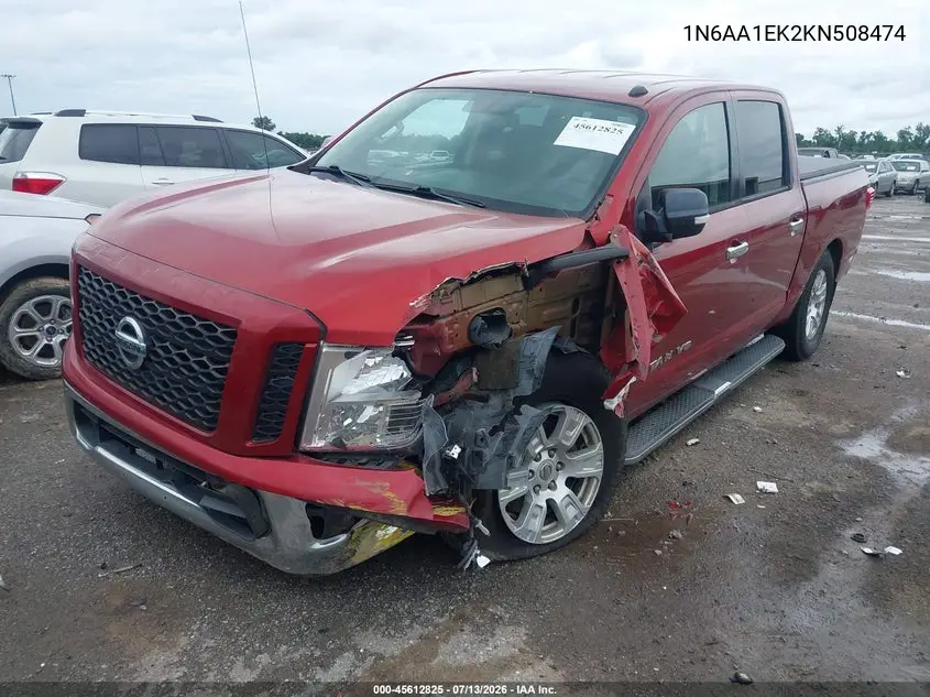 2019 Nissan Titan Sv VIN: 1N6AA1EK2KN508474 Lot: 45612825