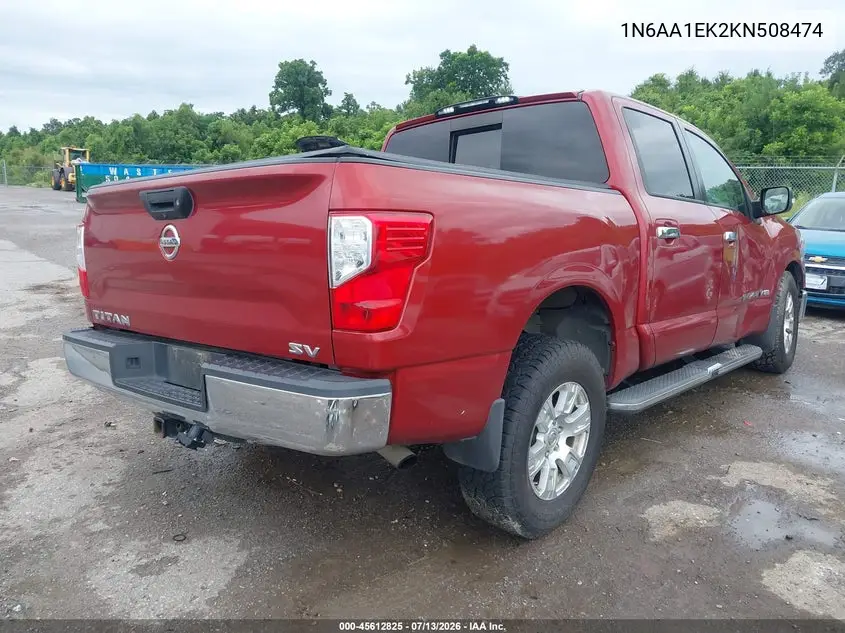 2019 Nissan Titan Sv VIN: 1N6AA1EK2KN508474 Lot: 45612825