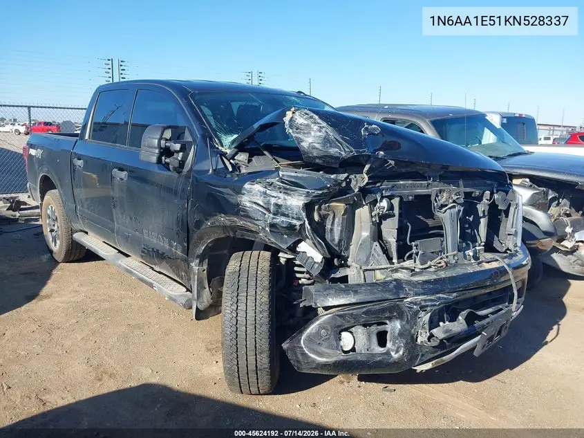 2019 Nissan Titan Pro-4X VIN: 1N6AA1E51KN528337 Lot: 45624192