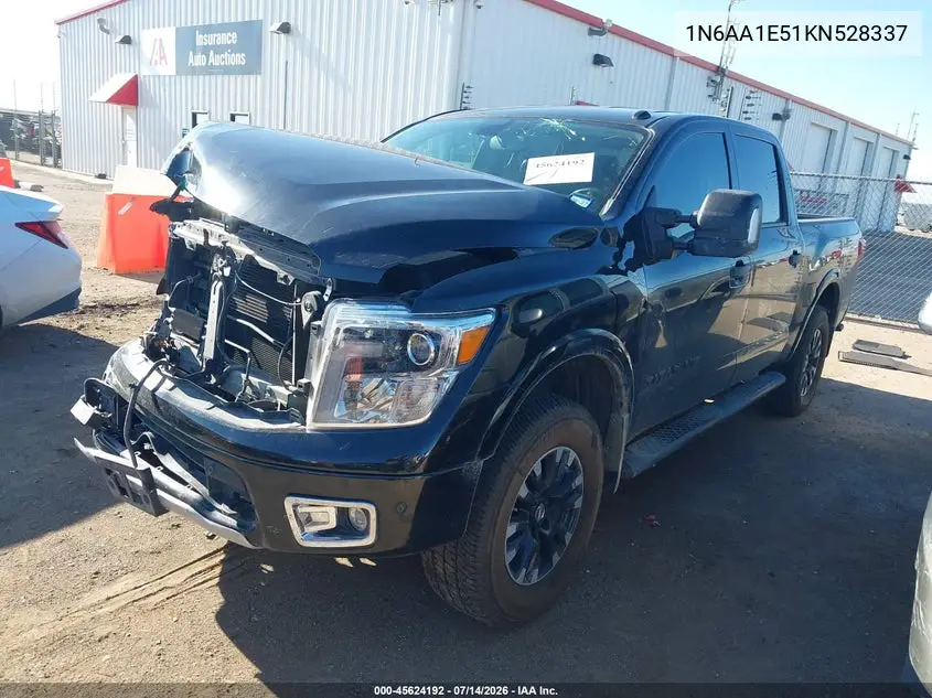 2019 Nissan Titan Pro-4X VIN: 1N6AA1E51KN528337 Lot: 45624192