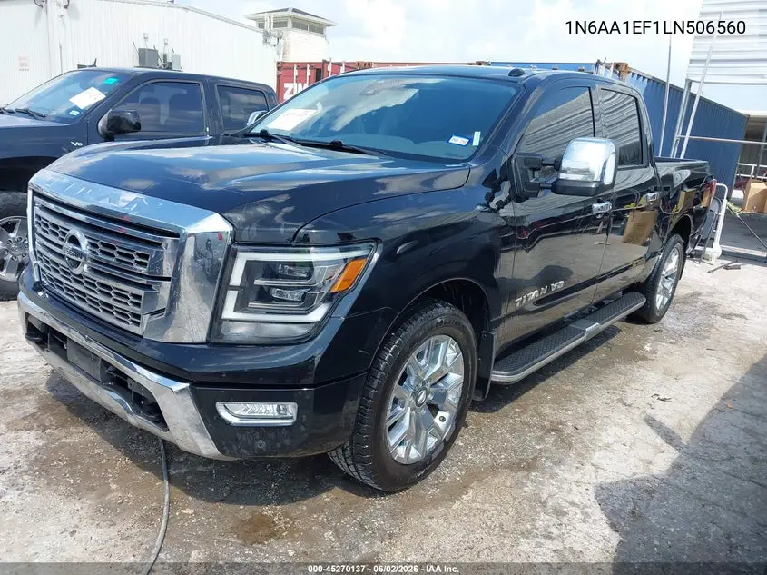 2020 Nissan Titan Sl 4X2 VIN: 1N6AA1EF1LN506560 Lot: 45270137