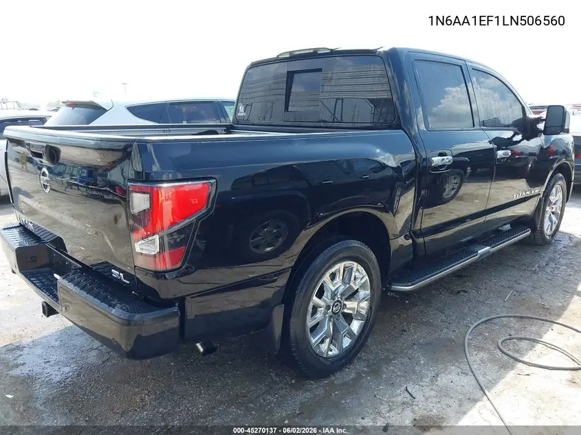 2020 Nissan Titan Sl 4X2 VIN: 1N6AA1EF1LN506560 Lot: 45270137
