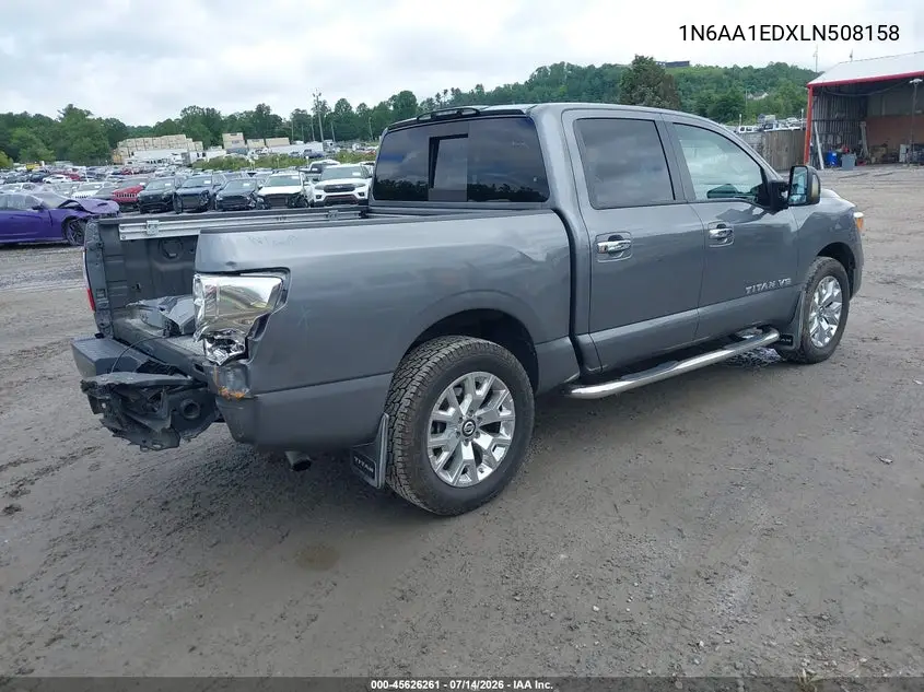 2020 Nissan Titan Sv 4X4 VIN: 1N6AA1EDXLN508158 Lot: 45626261