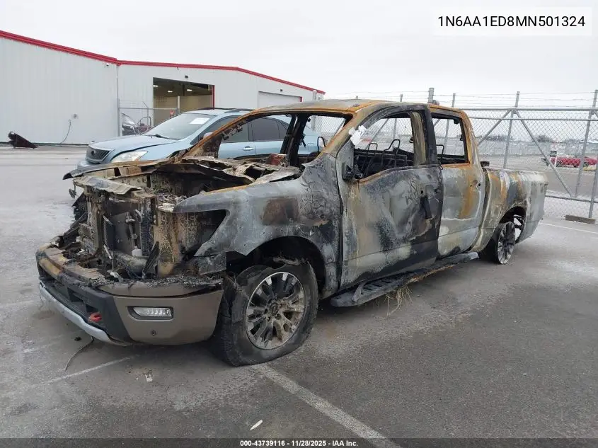 1N6AA1ED8MN501324 2021 Nissan Titan Pro-4X 4X4