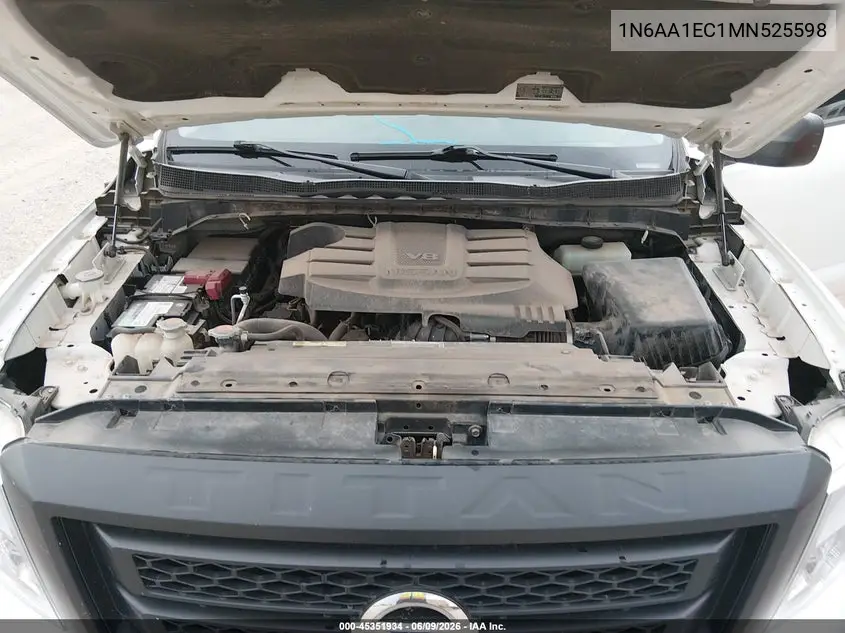 2021 Nissan Titan S 4X4 VIN: 1N6AA1EC1MN525598 Lot: 45351934