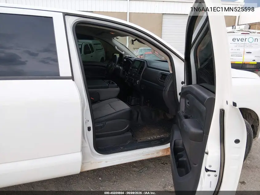 2021 Nissan Titan S 4X4 VIN: 1N6AA1EC1MN525598 Lot: 45351934