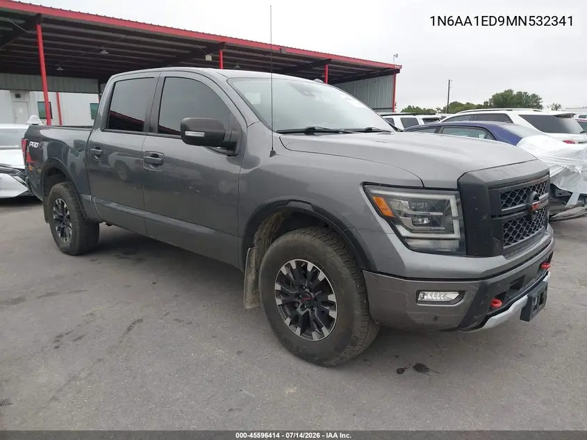 2021 Nissan Titan Pro-4X 4X4 VIN: 1N6AA1ED9MN532341 Lot: 45596414