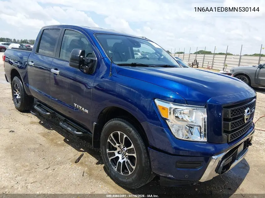2021 Nissan Titan Sv 4X4 VIN: 1N6AA1ED8MN530144 Lot: 45602491