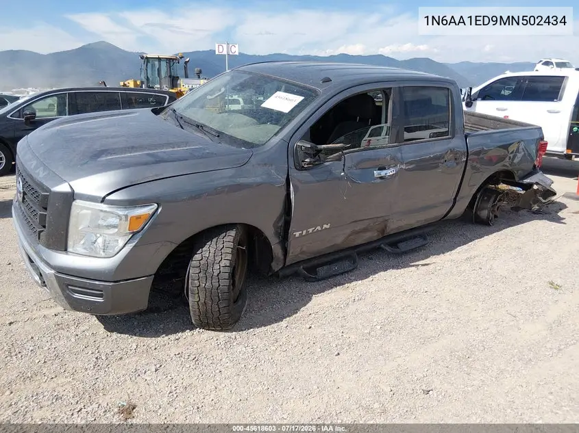 2021 Nissan Titan Sv 4X4 VIN: 1N6AA1ED9MN502434 Lot: 45618603