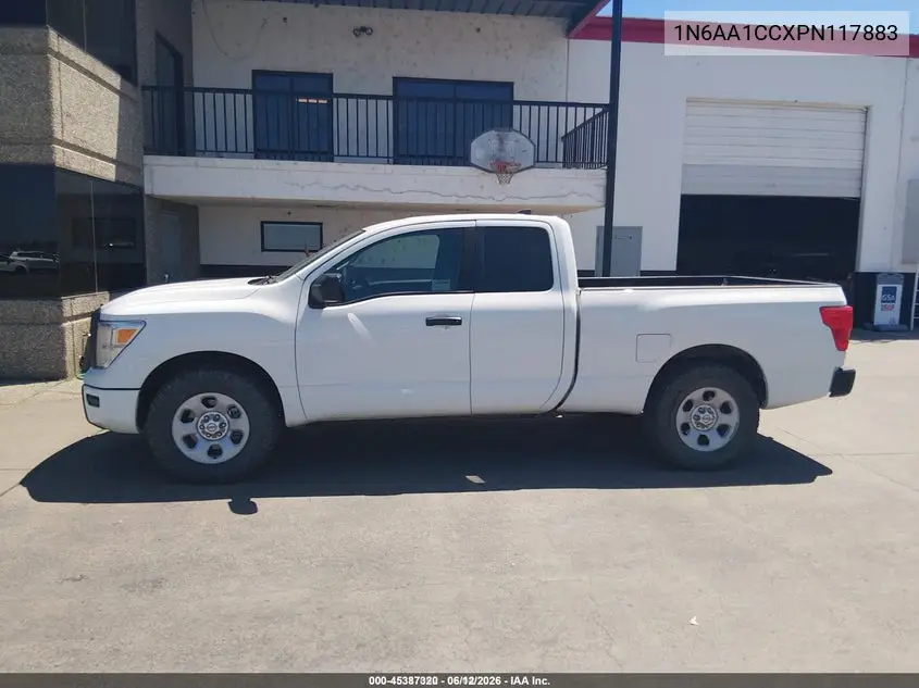 2023 Nissan Titan King Cab S 4X4 VIN: 1N6AA1CCXPN117883 Lot: 45387320