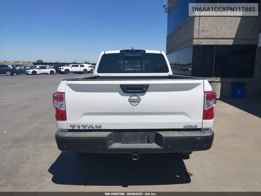 2023 Nissan Titan King Cab S 4X4 VIN: 1N6AA1CCXPN117883 Lot: 45387320