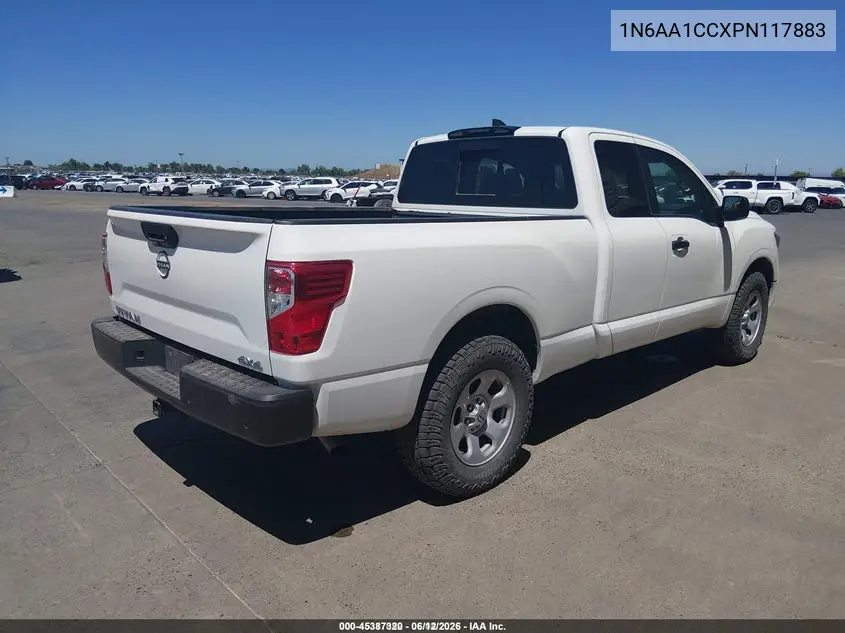 2023 Nissan Titan King Cab S 4X4 VIN: 1N6AA1CCXPN117883 Lot: 45387320