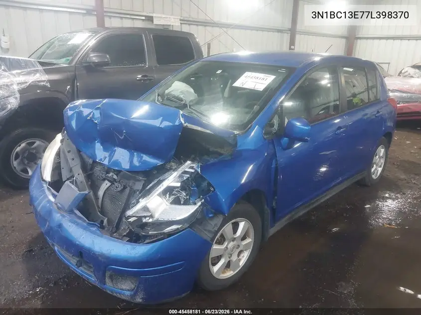2007 Nissan Versa 1.8Sl VIN: 3N1BC13E77L398370 Lot: 45458181