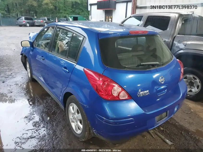2007 Nissan Versa 1.8Sl VIN: 3N1BC13E77L398370 Lot: 45458181