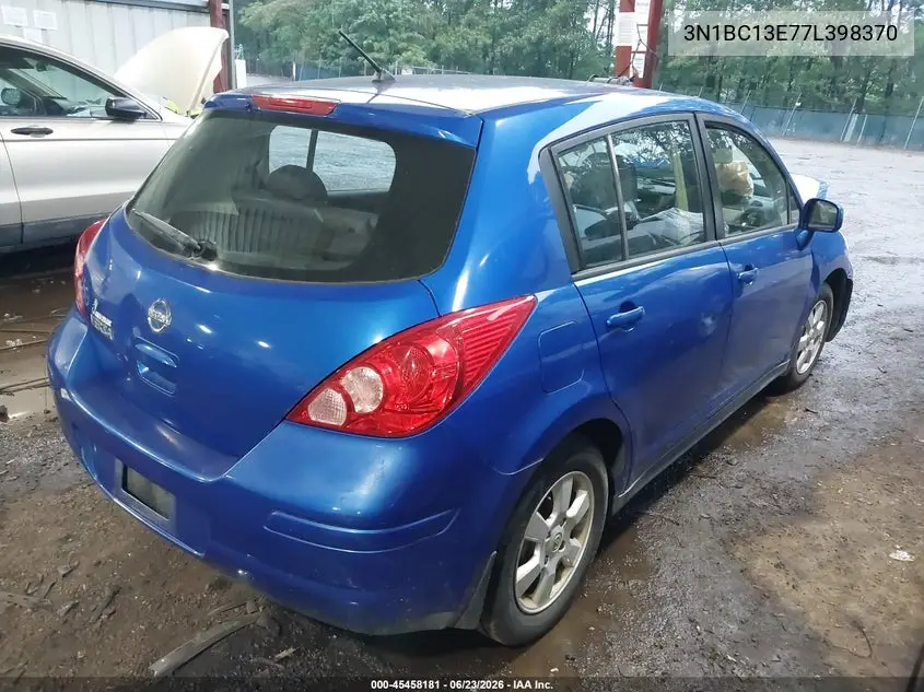 2007 Nissan Versa 1.8Sl VIN: 3N1BC13E77L398370 Lot: 45458181
