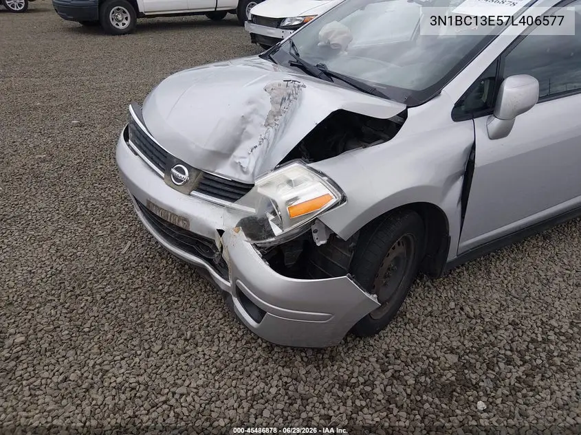 2007 Nissan Versa 1.8S VIN: 3N1BC13E57L406577 Lot: 45486878