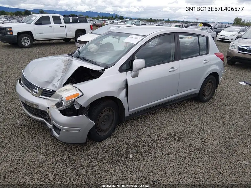 2007 Nissan Versa 1.8S VIN: 3N1BC13E57L406577 Lot: 45486878