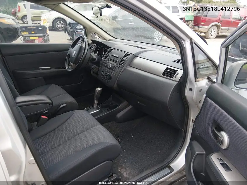 2008 Nissan Versa 1.8Sl VIN: 3N1BC13E18L412796 Lot: 45411854