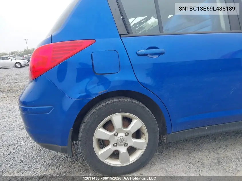 2009 Nissan Versa 1.8Sl VIN: 3N1BC13E69L488189 Lot: 12631436