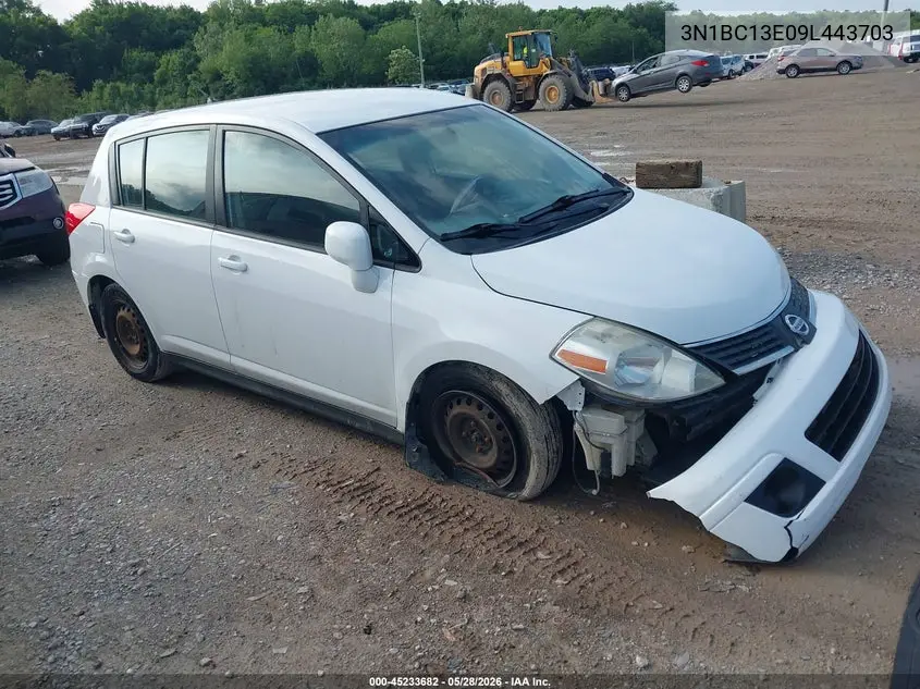 2009 Nissan Versa 1.8S VIN: 3N1BC13E09L443703 Lot: 45233682