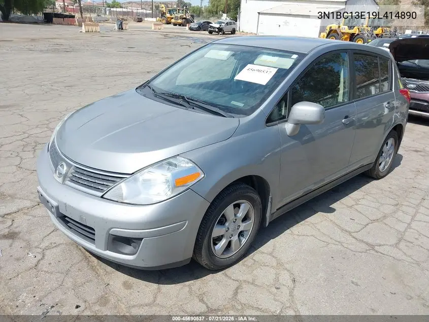 2009 Nissan Versa 1.8Sl VIN: 3N1BC13E19L414890 Lot: 45690537