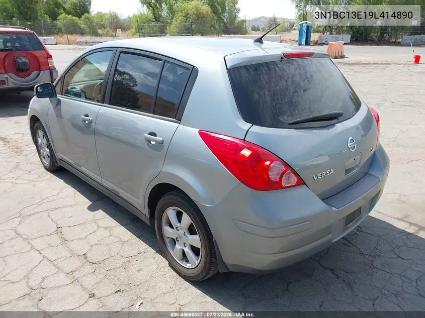 2009 Nissan Versa 1.8Sl VIN: 3N1BC13E19L414890 Lot: 45690537