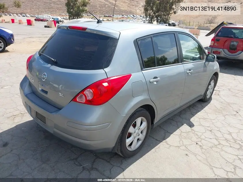 2009 Nissan Versa 1.8Sl VIN: 3N1BC13E19L414890 Lot: 45690537