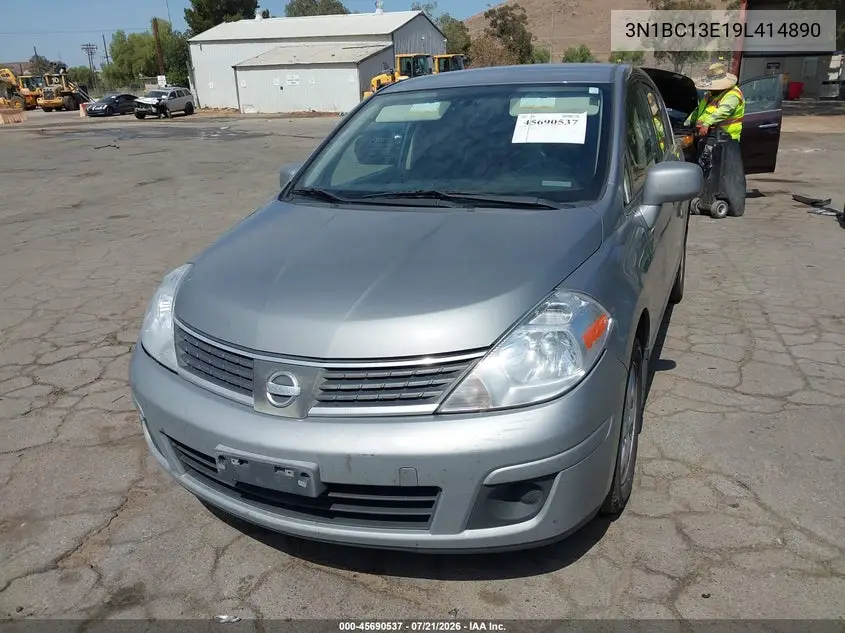 2009 Nissan Versa 1.8Sl VIN: 3N1BC13E19L414890 Lot: 45690537