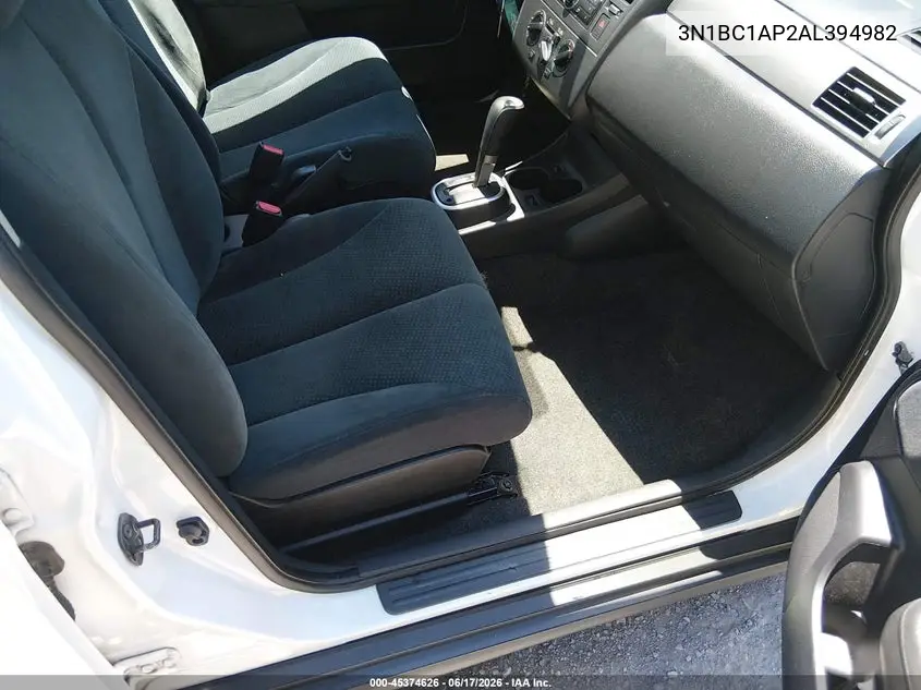 2010 Nissan Versa 1.8S VIN: 3N1BC1AP2AL394982 Lot: 45374626