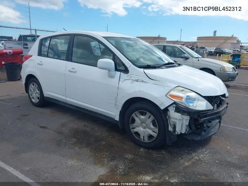 3N1BC1CP9BL452312 2011 Nissan Versa 1.8S