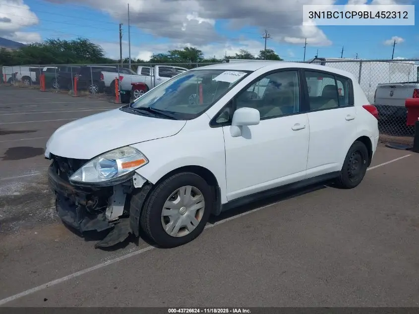 3N1BC1CP9BL452312 2011 Nissan Versa 1.8S