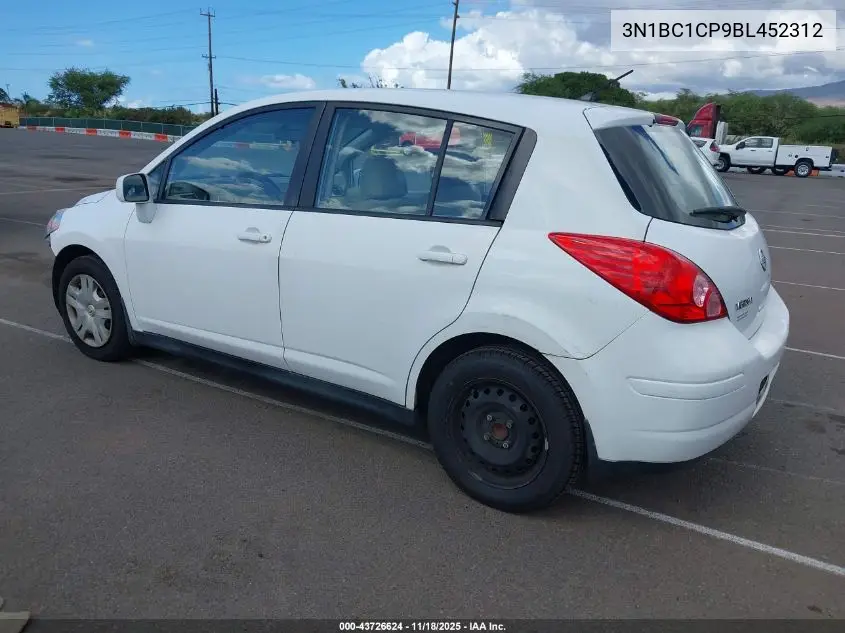 3N1BC1CP9BL452312 2011 Nissan Versa 1.8S