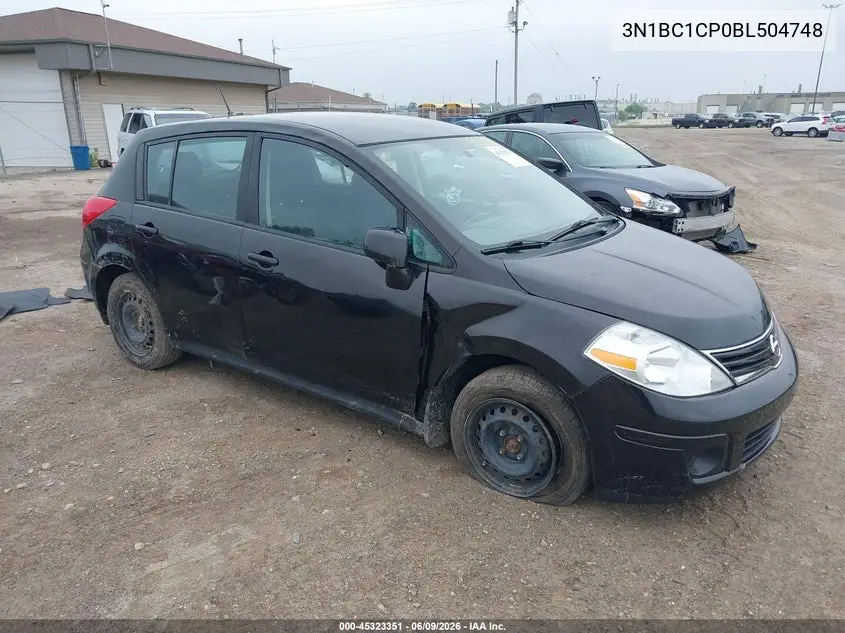 2011 Nissan Versa 1.8S VIN: 3N1BC1CP0BL504748 Lot: 45323351