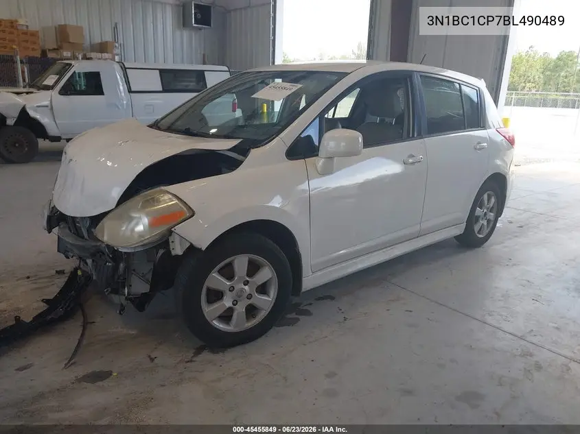 2011 Nissan Versa 1.8Sl VIN: 3N1BC1CP7BL490489 Lot: 45455849