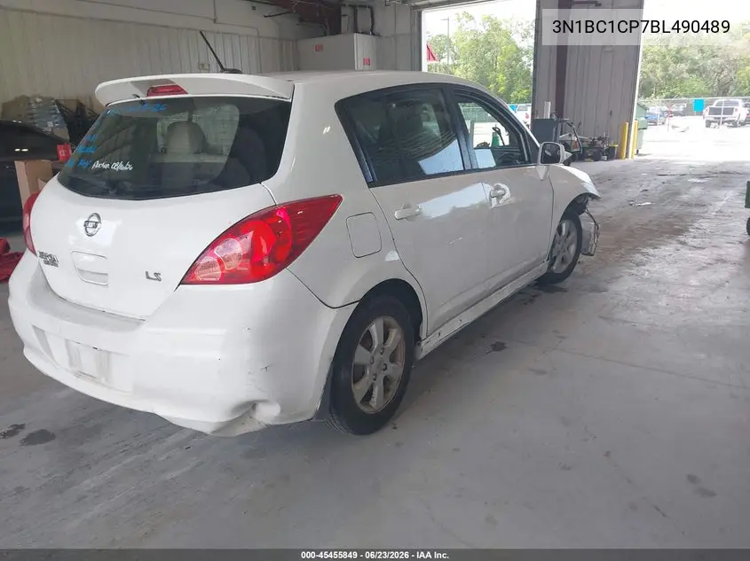 2011 Nissan Versa 1.8Sl VIN: 3N1BC1CP7BL490489 Lot: 45455849