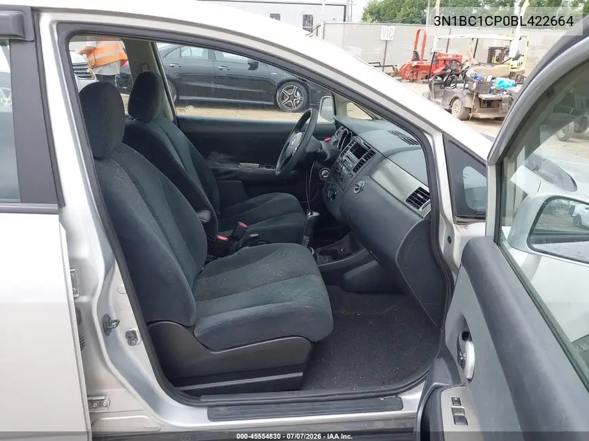 2011 Nissan Versa 1.8S VIN: 3N1BC1CP0BL422664 Lot: 45554830