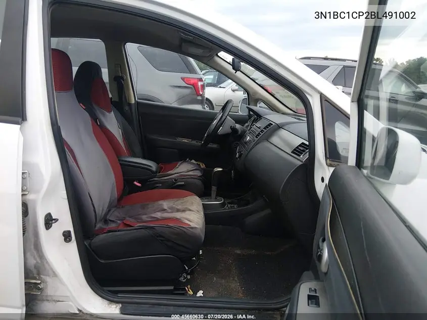 2011 Nissan Versa 1.8Sl VIN: 3N1BC1CP2BL491002 Lot: 45660630