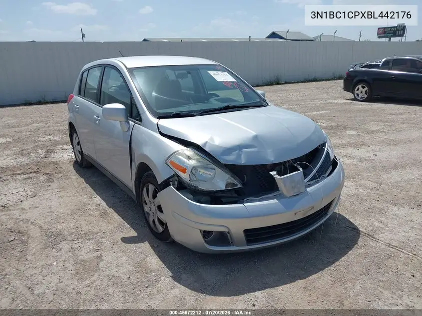 2011 Nissan Versa 1.8S VIN: 3N1BC1CPXBL442176 Lot: 45672212