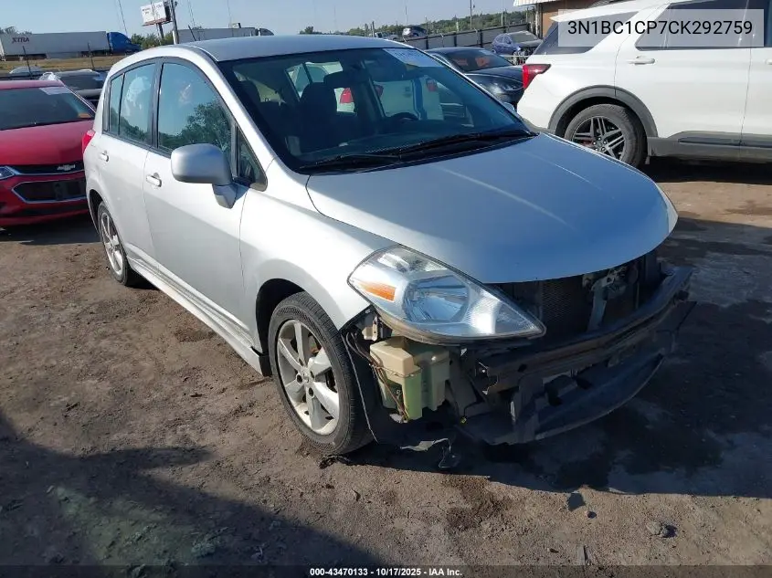 3N1BC1CP7CK292759 2012 Nissan Versa 1.8 Sl