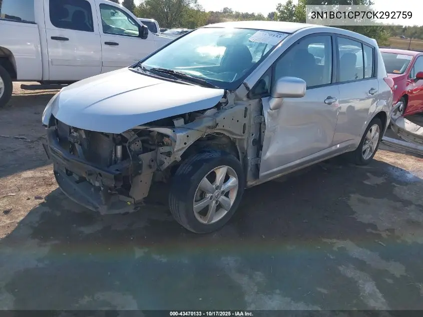 3N1BC1CP7CK292759 2012 Nissan Versa 1.8 Sl